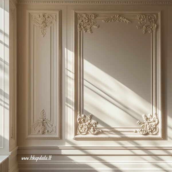 Moldingų montavimas nuo  5eur. bėginis metras.