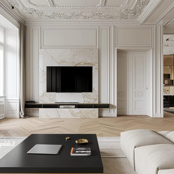 Moldingų montavimas nuo  5eur. bėginis metras.