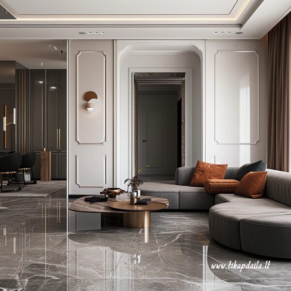 Moldingų montavimas nuo  5eur. bėginis metras.